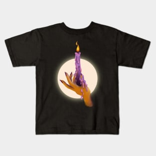 Witching Hour // Hand Dripping Candle Kids T-Shirt